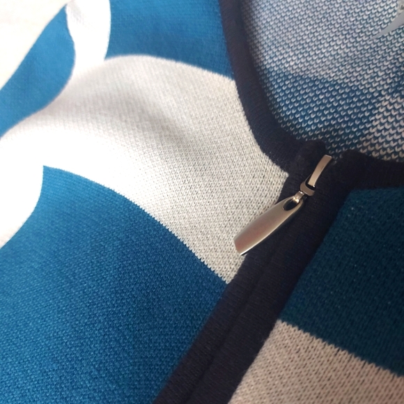 Zip -front geometric cardigan - Picture 5 of 5